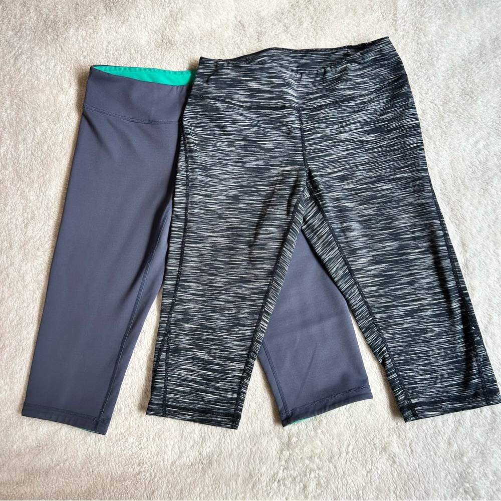 Zella athletic leggings, cropped, capris, bundle of 2 pairs